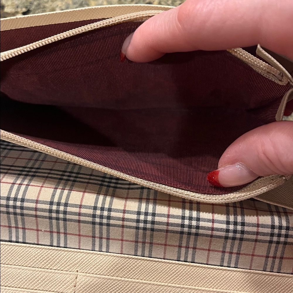 Vintage Burberry Saffiano Leather Continental Long Bifold Wallet - Picture 6 of 14